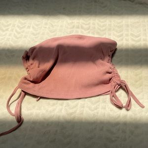 Mauve Ruched Tube Top